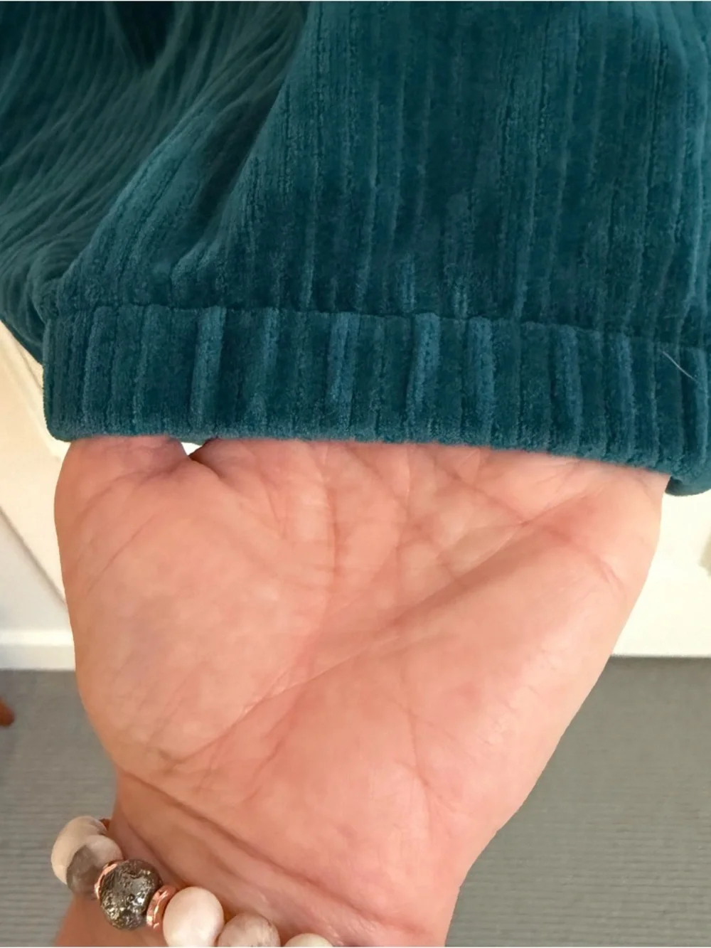 Nike Teal Corduroy Pullover Hoodie - Velour - Picture 8 of 9